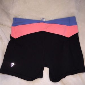 Black and orange and blue shorts ivivva size 14